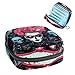 RODAILYCAY Sanitary Napkin Storage Bag for Women Cute, Feminine Menstruation Pad Holder for Period, Portable Zipper Menstrual Pad Bags Dark Punk