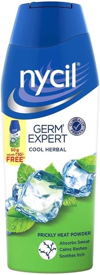 Germ Expert Prickly Heat Powder,Combo of 150gm+50gm, Assorted Fragrances (Cool Herbal)