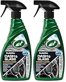 Turtle Wax 52860 Dash & Glass Nettoyant pour vitres de voiture Smear Free Dust Free Dash 500ml, Green (Lot de 2)