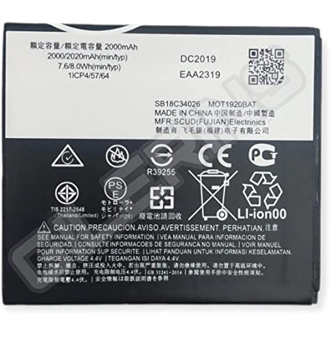 Image of Original JE30 Battery for Motorola Moto E5 Play (JE30)- 2120 mAh Battery with 6 Month Warranty and high Capacity Battery Backup.