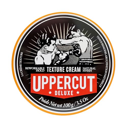 Uppercut Deluxe Crème coiffante pour homme, tenue remodelable et fini naturel, idéale pour les...