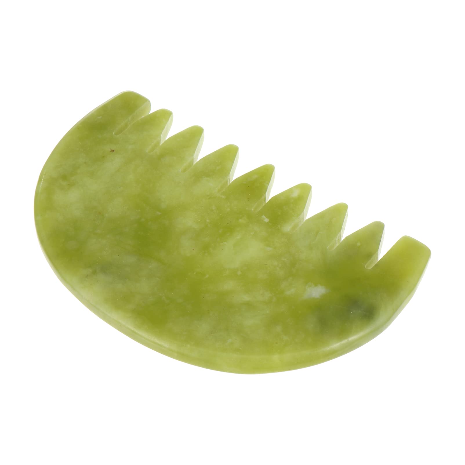 LALAFINA 3piezas Jade Stone Scraping Comb Para Masaje El Cabelludo Herramienta De Gua Natural Para Relajación y Masaje y Cuidado Personal