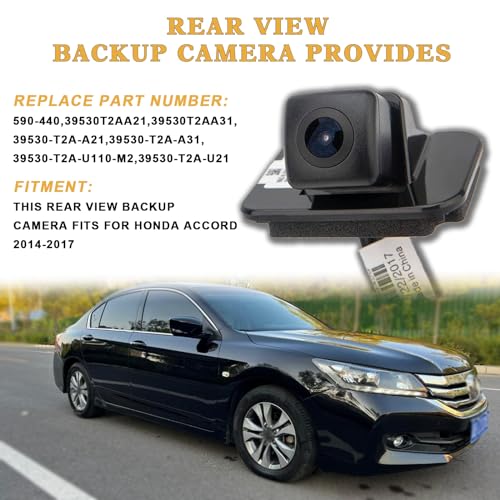 Image of Backup Camera Rear View Camera Compatible with Honda Accord 2014 2015 2016 2017 39530-T2A-A21 39530-T2A-A31 39530-T2A-U110-M2 Parking Park Assist Camera