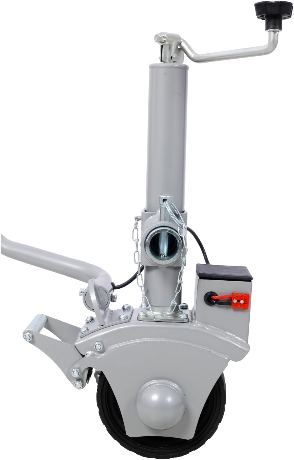Electric Trailer Dolly - 5000lbs Towing Capacity with 22 ft/min Speed, 8" Rubber Tire, Silver Steel
