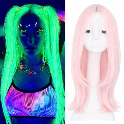 Orgwigs 24�C���` �ÈłŌ��� �X�g���[�g�w�A �E�B�b�O �s���N�J���[ �i�`���������b�N �~�h���p�[�c �����O �����E�B�b�O �R�X�v���p�[�e�B�[ �t�F�X�e�B�o���p