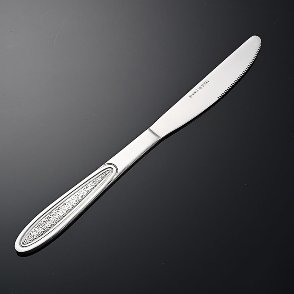 16 Pezzi Vintage Goffrato Placcato Oro Manico Cucina Acciaio Inossidabile Argenteria Posate Posate Coltelli Forchette Cucchiai Set Per 4 Persone ( Argento
