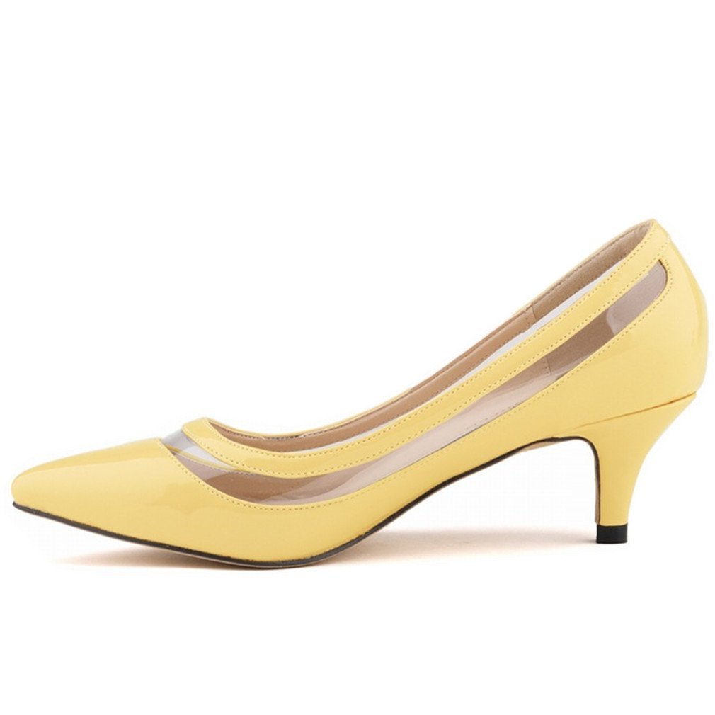 SAMSAY Women's Kitten Heels Dress Pumps Office Work Shoes