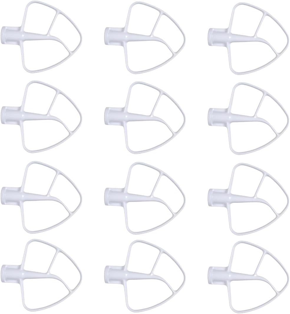 Replacement Part for Stand Mixer 5 QT Coated Flat Beater for, K5AB, SAW10807813 12-PACK Universal Repair Solution Replacement Component Home Appliance Upgrade Fix Solution