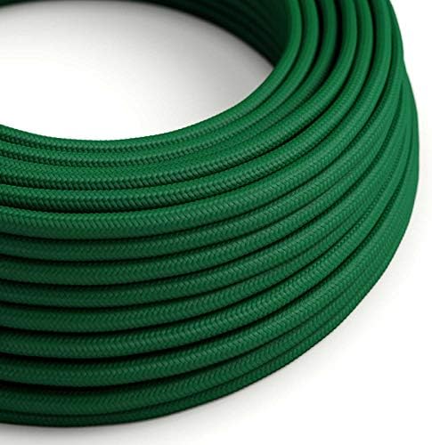 CA Creative Cables Emerald Rayon Covered Round Electric Cable - RM21-150ft, 3 x 18 AWG