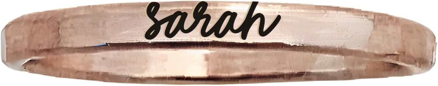 Going Golden Personalized Handwriting Name Ring for Women – Custom 2mm Stacking Ring, 14K Gold Filled, Rose Gold, Sterling Silver or Solid Gold – Handmade Minimal Script Jewelry