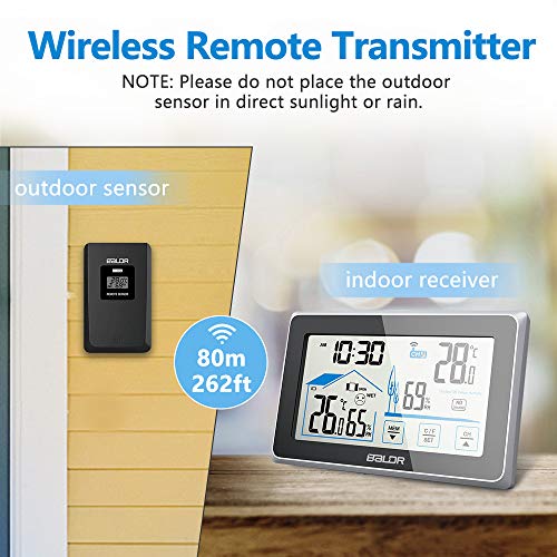 Achort Wireless Weather Station, Digital Weather Station Radio with