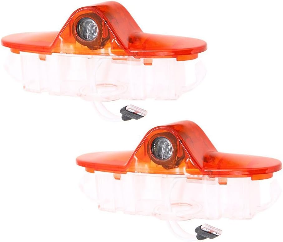 2pcs Fit for Renault Door Led Logo Projector Light 3D Welcome Puddle Lights Ground Ghost Shadow Bulbs for Magane Laguna Latitude Talisman 5W Plug and Play