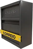 Caixa Correio,Caixa De Correio Carta Grade Horizontal, Portão Luxo (Cinza)