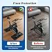 2-Pack Gym Floor Mats | Double-Sided Silicone Non-Slip Floor Protector | Thick Anti-Vibration Gym Mat for Home Fitness Equipment, Indoor Cycling & Turbo Trainers