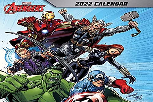 Image of Avengers Calendar 2022 - Month to a View Planner 30cm x 30cm - Official Merchandise