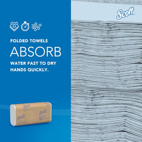 Image of Scott Professional Multifold Paper Towels, 2 Packs x 250 Sheets (60055) | Universal, Standard Tier, Absorbency Pockets, White, Compact Easy Storage, Compatible with Universal Folded Towel Dispensers