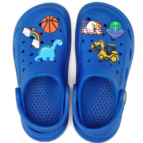 Image of Kids Tie Dye Garden Clogs for Boys Girls | Lightweight Slip-On Water Shoes with Arch Support