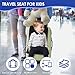 Kids Travel Seat with Seat Belt Portable Travel Seat Folding Kids Seat Nonslip Toddler Carrier Comfortable Kids Luggage Seat Fast Release Kids Suitcase Seat for Luggage (Suitcase not Included)
