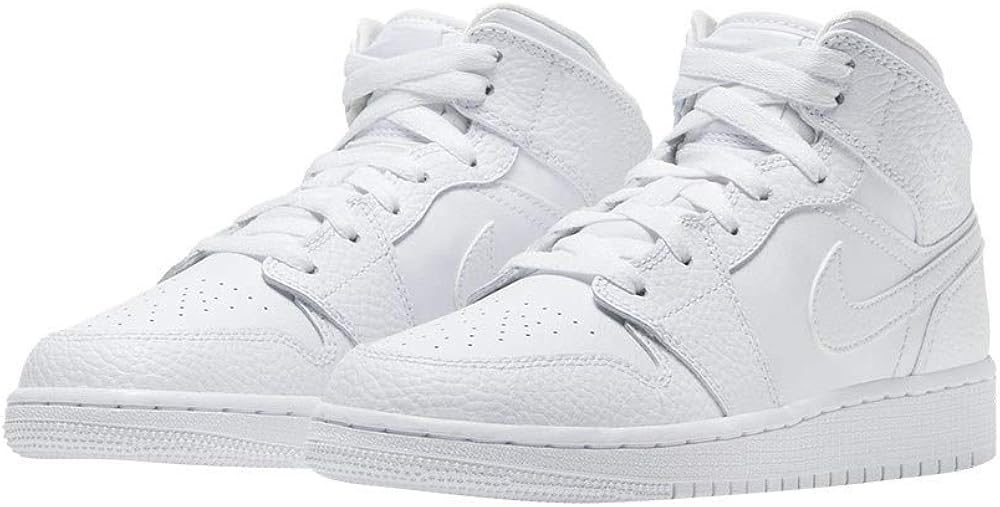 Nike air jordan 1 mid gs triple white Clearance