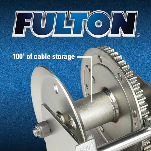 Treuil à 2 vitesses Fulton 142423 avec sangle HD pour un levage sécurisé de 1,4 tonne - 4
