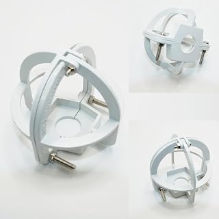 1PCS Fire Sprinkler Head Guard Cover,Anti-Collision Aluminum Alloy Decorative Cover,for Protecting Flush Mount& Side Wall& Pendent Head Recessed Sprinkler Head Cage Shell (White, DN15 (G1/2))
