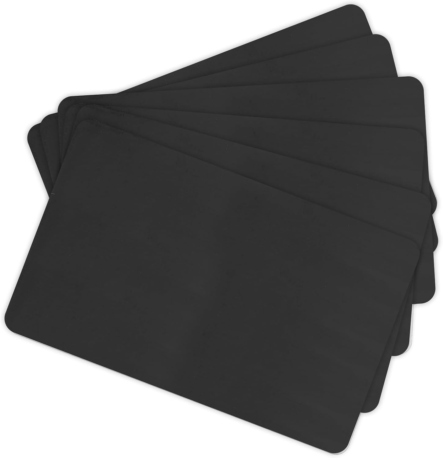 200 Pack - ZSZ Black PVC Cards, CR80 30 Mil Plastic Cards for Photo ID Badge Printers
