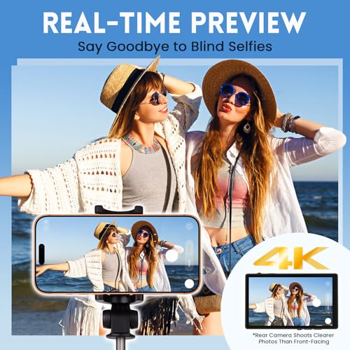 Monitor selfie compatible con iPhone 12-17 y Android con pantalla táctil 2