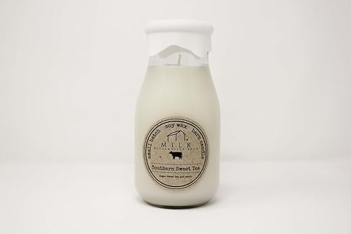 Milk Reclamation Barn Southern Sweet Tea Milk Bottle Candle, 12.5
