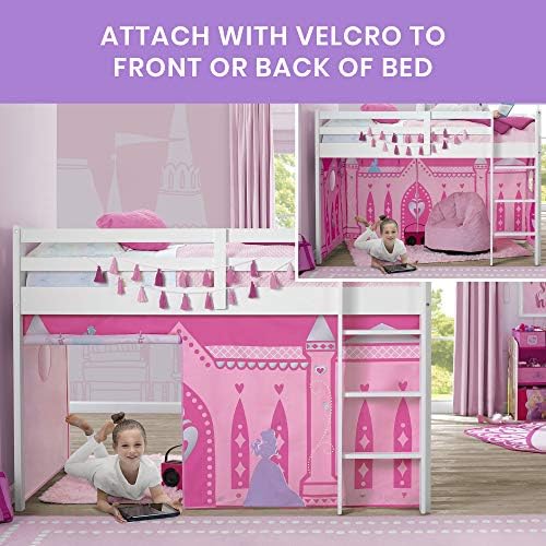 Disney Princess Loft Bed Tent - Curtain Set for Low Twin Loft Bed (Bed Sold Separately) by Delta Children 5 51AFwLgrRmL. AC