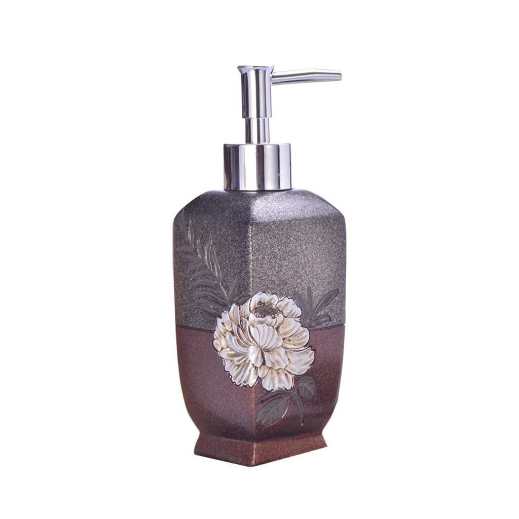 Amazon｜280ml ソープディスペンサー 樹脂エンボスソープボトル 大容量ソープポンプディスペンサー シンクカウンタートップ用｜ソープ・シャンプー用ディスペンサー  - ホーム＆キッチン オンライン通販