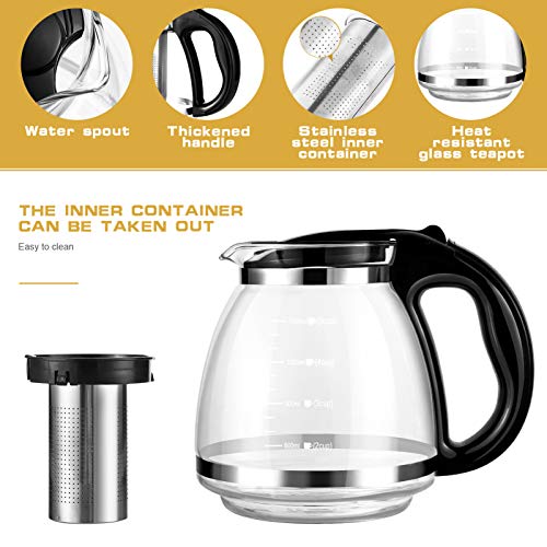 Bule De Chá Pequeno Com Infusor Para Chá De Folhas Soltas Mais Íngreme Bule Com Filtro Bule Infusor