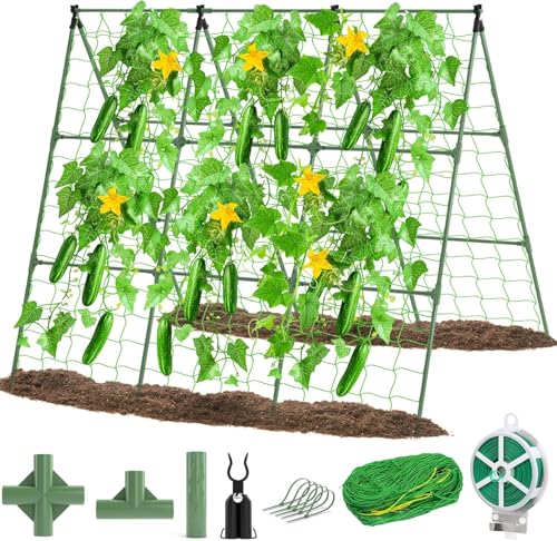 53x53 Cucumber Trellis for Raised Bed - A Frame...