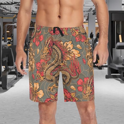 visesunny Cool Men’s Pajama Shorts Soft Sleep Shorts Summer Comfy Lounge Pajama Bottoms with Pockets3
