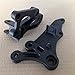 HTTMT MT390-004-BK Black Front Rider Foot Pegs Bracket Compatible with Suzuki Gsxr600 Gsxr750 2006-2010