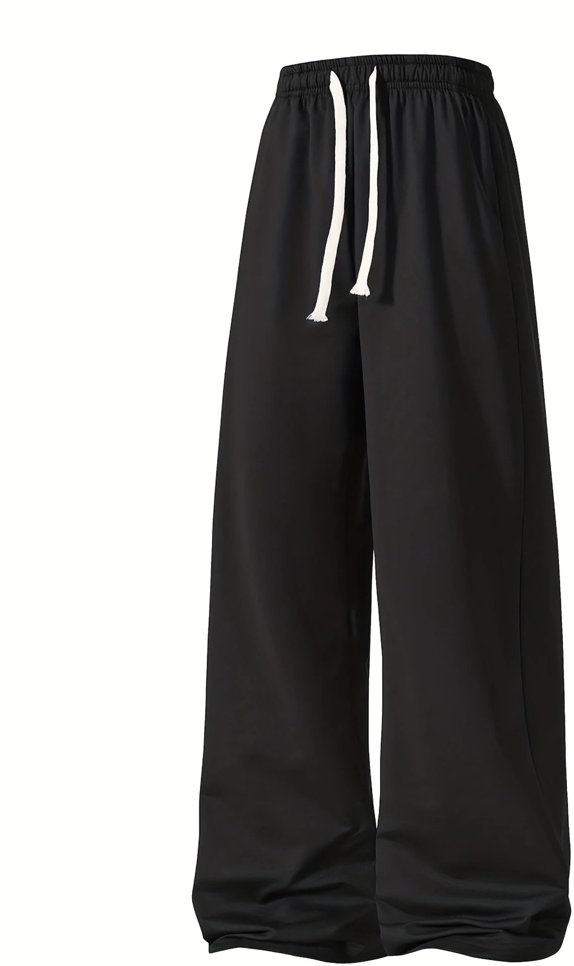 Mid Rise Stretchable Baggy Track Pants for Men - Premium Polycotton Causal Baggy Fit Jogger-image-1