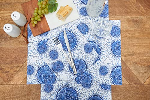 C&F Home Servilleta Blue Harvest Sunflower Azul miniatura 3