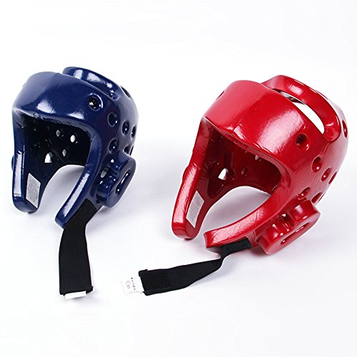 Adults Kids Headguard For Professional Boxing,Shock Muay Helmet Head Guard Protector Gear For Muay Thai, Grappling, Kickboxing, Karate, Taekwondo, Martial Art (Red, L) #TOP2