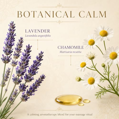 Image of Stress Relief Aromatherapy Massage Oil - Relaxing Spa Massage Oil for Better Sleep, Full Body Relaxation & Calming Skin Nourishment | 1Ltr