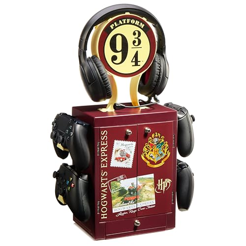 Numskull Harry Potter Platform 9 3/4 Gaming Locker – Holds 10 Games, 4 Controllers, Headset – Official Harry Potter Storage Organizer by Numskull - Used condition - US$27.89