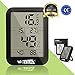 Produktbild Thermometer Hygrometer Innen Außen Digital Baby Raumthermometer Thermo-Hygrometer Feuchtigkeit-Thermometer Mit Hohen Genauigkeit Mit Magnet Zur Wandmontage Kühlschrank Für Babyraum,Wohnzimmer,Büro