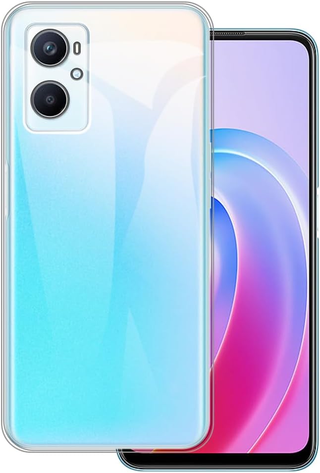 Case Compatible with OPPO A96 4G Case Shockproof TPU Soft Flexible Gel Protective Phone Cover Scratch Resistant & Military Grade Drop Resistant Clear