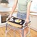 Walker Tray Table with Non-Slip Mat, Tray for Walkers for Seniors Foldable, Food Tray with Cup Holder, Walker Accessories,Bamboo Mobility Table Fits Most Standard Folding Walkers