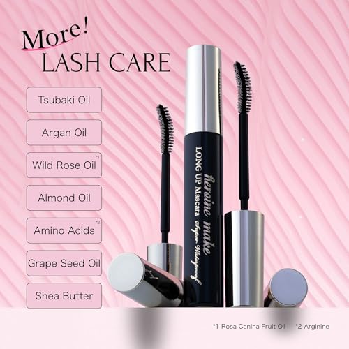 Image of Heroine Make by KissMe Waterproof Mascara New Brown | Volumizing, Lengthening & Smudge-Proof Formula | Waterproof Mascara for Long-Lasting Curl & Volume | Made in Japan