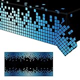 ORIKEK Music Party Tablecloth Happy Birthday Table Cover Decoration Music Social Media Themed Party