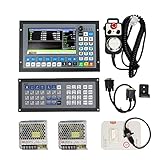 4 Axis CNC Controller 1000KHz DDCS Expert Motion System Offline Standalone Servo/Stepper Motor Drive Control with 6 Axis MPG Handwheel+M3K Extended Keyboard+2pcs 75W 24V DC Power Supply