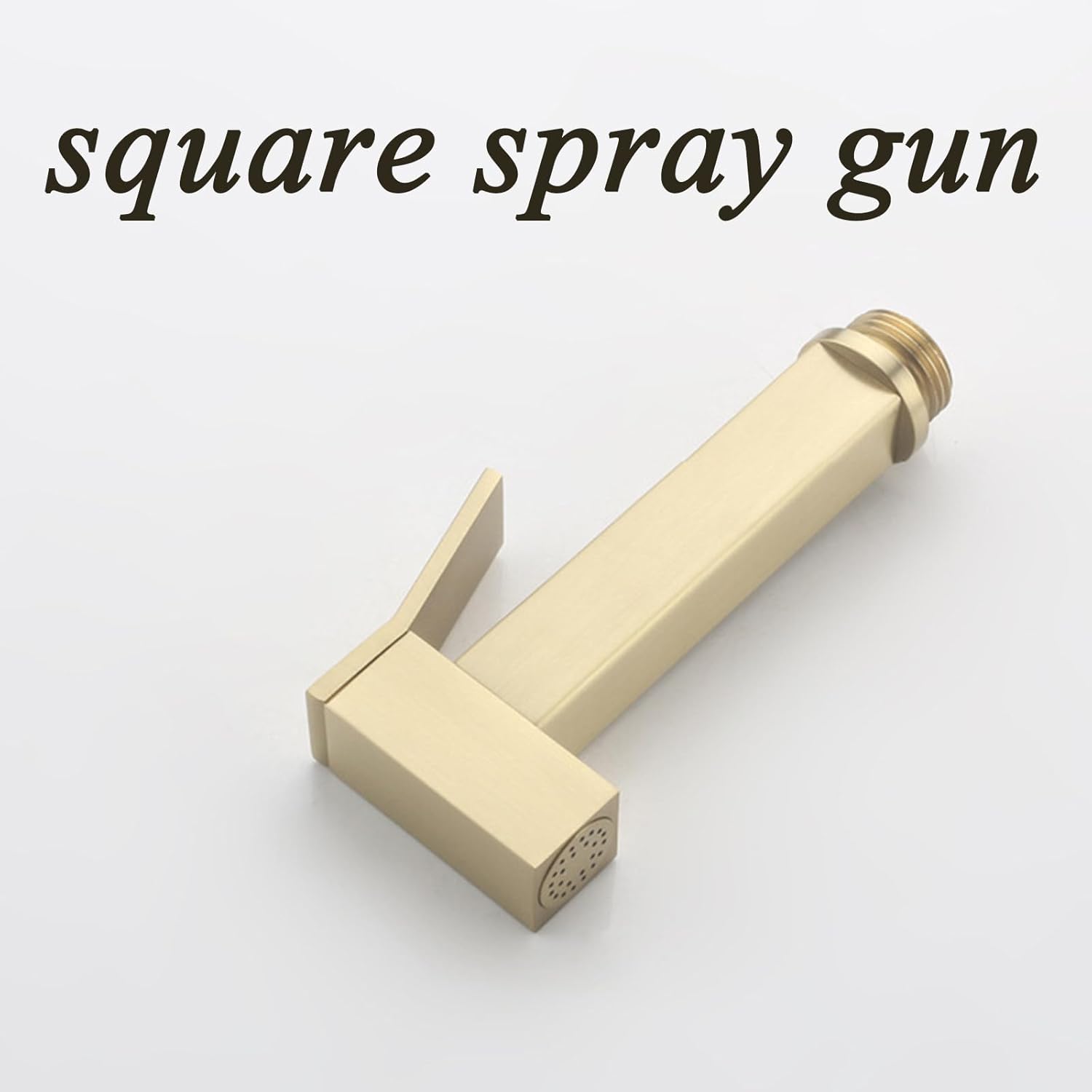 Bidet Sprayer for Toilet Brass Bidet Sprayer Square Spray Gun Handheld Bidet Sprayer for Toilet with Stainless Steel Hose Hand Held Bidet Sprayer Joystick Control