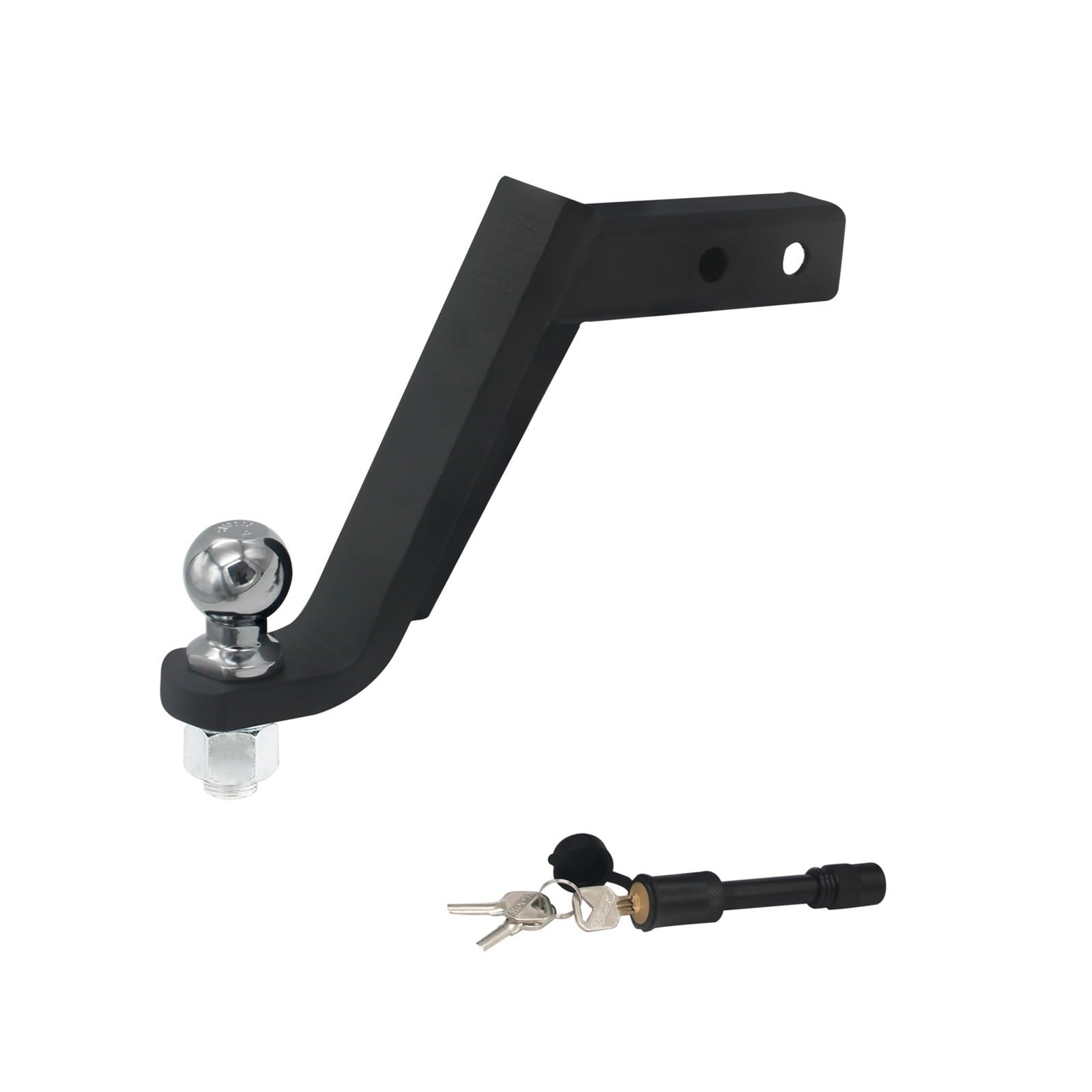 Zaczep holowniczy, 8 "Heavy Duty Mocowanie Kulowe Zaczep Do Przyczepy Opuszczane Ramię Holownicze Z 2" Kulą Zaczepową Ciężkich Samochodów Ciężarowych, Atv