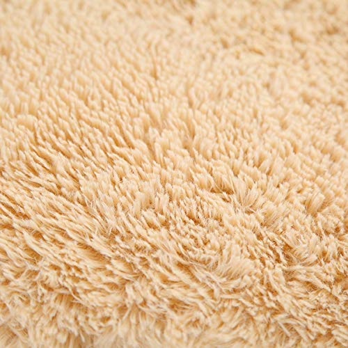 yiguanguan 3 Stück rutschfest Ständer Badematten Set Badvorleger Duschmatte Badgarnitur Duschvorleger Weiches Teppich WC Vorleger (Rot, OneSize) – Bild 3