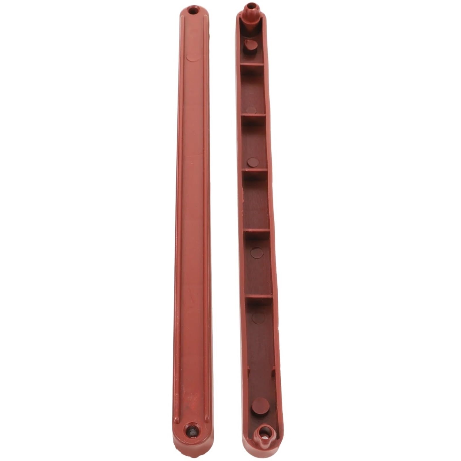 Ppqiru One Color 4Pcs Brown Plastic Drawer Tracks For With Structure Cabinet Slides Dresser Rails Bottom Mount Guides Furniture Hardware For Cabinet Drawer