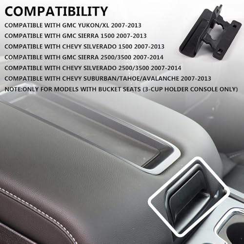 image for G-PLUS Center Console Armrest Latch Lid, Fit for Chevy Silverado Tahoe